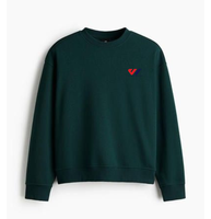 Sweat-shirt à col rond vert foncé pour homme, manches longues, style décontracté, alternative au hoodie, avec logo personnalisé, vêtement d'hiver, haut personnalisé, OEM