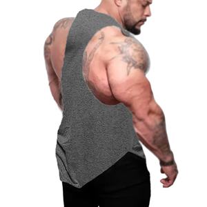 Offre Spéciale hommes débardeur nouvelle marque solide gilet Stringer Sportswear plaine Fitness musculation vêtements pour Gym hommes débardeurs - Product Image 3