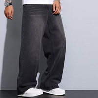 Pantalon en jean droit taille mi-haute personnalisé pour homme, qualité supérieure, décontracté, uni, avec logo personnalisé, en toile légère, vente en gros