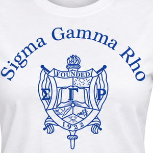 ซิกมาแกมมาโรเสื้อยืดลายโล่สีขาว ผ้าฝ้ายพรีเมียม แขนสั้น 1922 กรีก ซอร์โรริตี้ เสื้อยืดกราฟิก ชุดลำลอง - Product Image 6