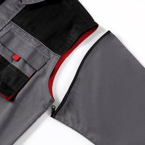 OEM Protective Industrial Workwear Clothes Heavy Duty Durable Multi Pocket Reinforce Elbow Zip Up Safety <b>Jacket</b> Mechanical Coat - Product Image 4