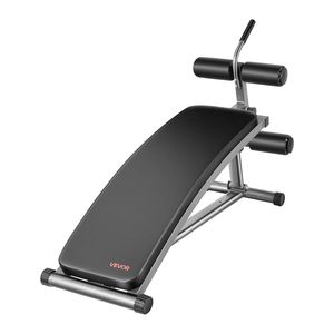 Banco de Abdominales Curvo para Ejercicios de Abdomen Invertido, Capacidad de 600 Libras, Acero Resistente, 6 Ajustes de Altura - Product Image 1