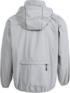 Veste coupe-vent à col zippé OEM, veste coupe-vent imperméable de sport avec capuche, veste décontractée pour homme, veste matelassée pour l'extérieur avec capuche - Product Image 6