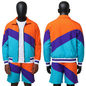 Hot Selling Casual Solid <b>Men's</b> <b>Summer</b> Lightweight Windbreaker Short Set Outdoor Quick Dry Windbreaker Zipper <b>Jacket</b> & Shorts Set - Product Image 1