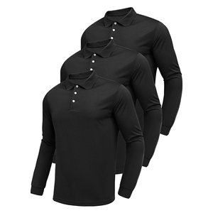 Nouveau Polo Homme Tendance Coupe Ample Décontractée Design Uni Respirant Manches Longues Slim Fit Couleur Unie Doux Qualité Usine - Product Image 5