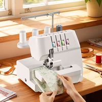 Máquina de Coser Overlock de 2-3-4 Hilos, 1250 Puntadas por Minuto, Alimentación Diferencial Ajustable de 0.7-2, Modelo D0100X3KR5T