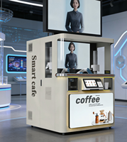 Máquina de Café Robótica de Autoservicio 24H, Robot de Café con Alto Retorno de la Inversión