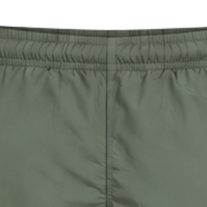 Mens Olive Green Neutral Nylon Hoodie <b>Shorts</b> Set Quarter <b>Zip</b> Colorblock Lightweight Sports Training Running Casual Outfit - Product Image 6