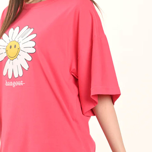 Camisetas de Mujer Personalizadas de la Mejor Calidad, en Tela de Algodón Transpirable, Corte Holgado y Estampado, de Alta Calidad - Product Image 4