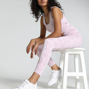 Leggings de sport pour femmes, taille haute, extensibles, pour fitness, yoga et entraînement - Product Image 1