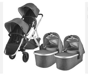 Poussette pliable de haute qualité V2, cadre portable, 0-3 ans, capacité 20 kg, Emmett Green Melange - Product Image 3