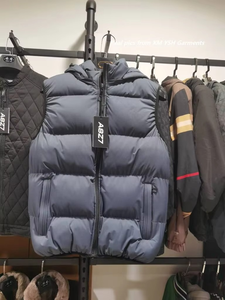 เสื้อกั๊กพัฟเฟอร์น้ำหนักเบาแบบกำหนดเองสำหรับฤดูหนาวบุขนเป็ดสำหรับผู้ชาย เสื้อโค้ทขนเป็ดแบบใหม่สำหรับผู้ชาย เสื้อกั๊กพัฟเฟอร์แบบไม่มีแขนสำหรับกิจกรรมกลางแจ้ง - Product Image 5