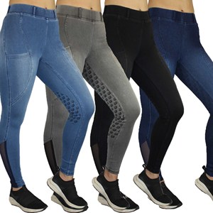 Pantalon d'équitation extensible 4 directions de haute qualité, leggings, collants, vêtements d'équitation en tissu technique au toucher doux - Product Image 3