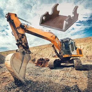 Orejas de sujeción rápida para cucharón de excavadora, placa de 3/4 de pulgada de espesor para Kubota U35 KX71 KX91 KX121 KX040 KX033 - Product Image 1
