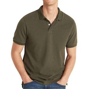 <b>Tshirt</b> Polo For Men Factory Cotton Blend Slim Fit Moisture <b>Wicking</b> Casual Summer Wear OEM Supplier - Product Image 4
