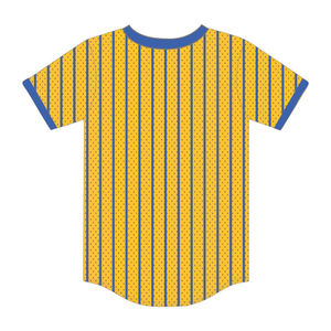 Camiseta de béisbol tipo jersey de chenilla con el logo de la hermandad griega Gold Sigma Gamma Rho, para estudiantes universitarios de HBCU, Divine Nine Collegiate SGRho - Product Image 3