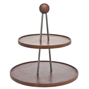 Two Tier Cake Stand with High Polishing and Comfort <b>table</b> And Elegant Dessert Display, Event Decoration Stand - Product Image 5
