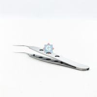 Kelman McPherson Forceps 8mm Jaw Angled Stainless Steel Surgical Instrument Manual Ophthalmic Tool CE Certified Instrument Set