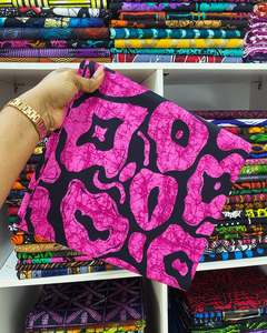 ผ้าฝ้ายพิมพ์ลายแอฟริกันแบบแอนการาคิเทงเก้ สำหรับการผลิตเสื้อผ้าแบรนด์ดัง บริการผลิตจำนวนมากแบบ OEM ODM ตามสั่ง - Product Image 3