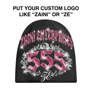 Premium 320 GSM Acrylic Knit <b>Men</b> Beanie Cap Dark Gray Custom Screen Print Puff Print DTF Embroidery Woven Patch Logo <b>Winter</b> <b>Hat</b> - Product Image 5