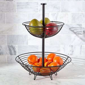 Polished Craft Metal Fruit Basket For Contemporary Kitchen Counter Dining <b>Table</b> Decorative Storage And <b>Display</b> - Product Image 4