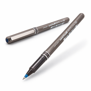 Stylo gel UB-155 0,5 mm en plastique noir, rouge, bleu, écriture fluide, papeterie japonaise - Product Image 1