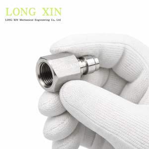 Acero inoxidable BSP R1/8-28 Rosca macho Acoplador rápido Enchufe Recto L32mm - Product Image 3