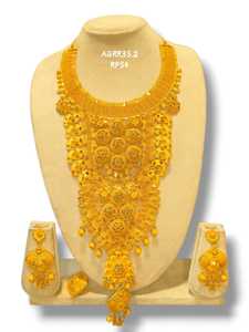 AWAIS HOUSE Women's Engagement Party Wedding Anniversary Gift Jewelry Set 6 Gram Gold Plated Brass Hiphop <b>Infinity</b> Claw Setting - Product Image 5