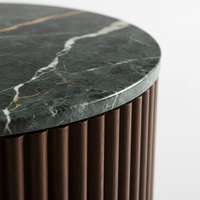 Table d'appoint moderne avec 2 tiroirs, en MDF acacia et placage chêne, écologique, 5+ compartiments, design dynamique, pour salle à manger et salon