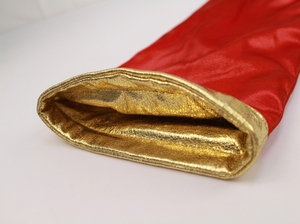Robe de boxe en satin rouge avec bordure dorée, robe de combat personnalisée pour hommes, entraînement, compétition, Muay Thai, Kickboxing, vêtements légers - Product Image 5