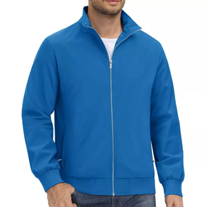 Full Zip <b>Vintage</b> Crinkle Nylon <b>Windbreaker</b> Jacket Best Quality Wholesale Summer Custom Logo Waterproof Breathable Quick Dry Men - Product Image 2