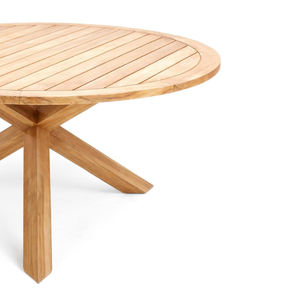 ชุดโต๊ะเก้าอี้รับประทานอาหารไม้สักสำหรับตกแต่งบ้าน สไตล์หรูหราสำหรับลานกลางแจ้ง - Product Image 5