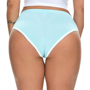 กางเกงชั้นในทรงบอยชอร์ตเอวสูงแบบสั่งทำพิเศษสำหรับผู้หญิง ระบายอากาศได้ดี ไร้ตะเข็บ ผลิตจากผ้าสแปนเด็กซ์/โพลีเอสเตอร์ แห้งเร็ว พิมพ์ลายแบบรีดร้อน สีพื้น - Product Image 6