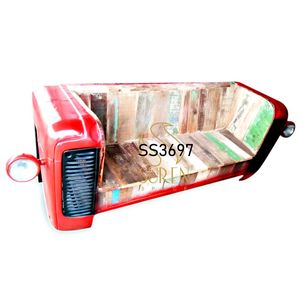 Sièges design indiens Derniers hôtels et restaurants Canapé en bois ou en fer Canapé style tracteur fabriqué à la main - Product Image 2