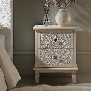 Mueble de Salón Tradicional de Madera Maciza con Diseño Floral Tallado para Uso en el Hogar y Hoteles - Product Image 1