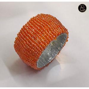 Handmade <b>Beaded</b> Napkin Rings <b>Set</b> Decorative Napkin Holder Dining Table Decor Wedding Party Accessories Home Decor Gift - Product Image 4