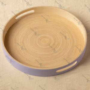 Plateau de service en bambou naturel OEM/ODM-Conception personnalisable et durable imperméable pour restaurants hôtels Utilisation durable de la restauration à domicile - Product Image 5