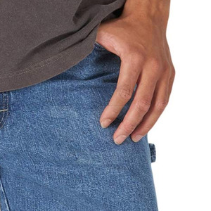 Shorts en jean décontractés pour hommes, coupe ample, fermeture éclair, couleur unie, respirant, séchage rapide, écologique, confort estival, activités de plein air - Product Image 5