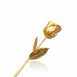 24k Gold Rose Dipped Real Flower Luxury Gift <b>Box</b> for Valentines Day Anniversary Mothers Day Preserved Gold Plated Eternal Rose - Product Image 3