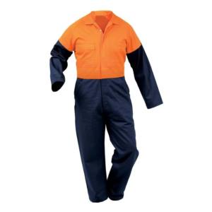 Custom Logo Industrial Hi Vis Reflective Men Safety Overall Factory <b>Construction</b> Work <b>Uniform</b> Coverall New High Street Solid - Product Image 1