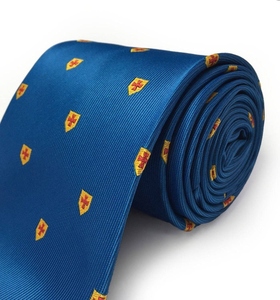 Corbata Formal Premium Clásica de Poliéster con Estampado Floral a Rayas, Emblema Cruzado Bordado a Máquina de los Caballeros Templarios, Logotipo Personalizado para - Product Image 3