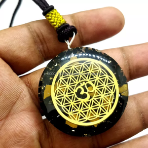 Toptan tedarikçisi güzel kristal takı kolye kolye siyah turmalin orgonite orgone enerji kolye kolye