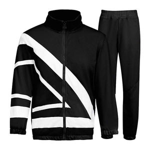 ชุดวอร์มแขนยาวแบบซิปเต็มตัวสำหรับผู้ชาย เหมาะสำหรับวิ่งและเล่นกีฬา ขายส่ง ชุดวอร์มผู้ชายสไตล์ใหม่ คุณภาพสูง รับสั่งทำ - Product Image 1