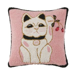 Wool Woven Geometric Bohemian Throw Pillow Square Decorative Cushion Cover Cute <b>Rainbow</b> Pattern Washable - Product Image 3