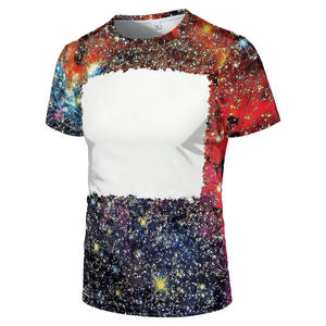 Camisetas de poliéster 100% con estampado por sublimación efecto blanqueado, camisetas blancas para sublimación para adultos, ¡muy vendidas! - Product Image 6