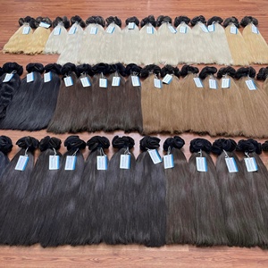 Nouveau design, qualité luxe, cheveux humains vierges vietnamiens attachés à la main, extensions de cheveux de trame en stock maintenant - Product Image 2