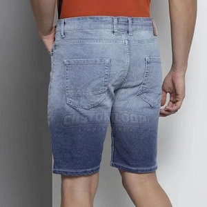 Pantalones Cortos de Mezclilla Ligeros para Hombre, con Etiqueta Personalizada al por Mayor, Transpirables, Estilo Urbano, Corte Regular, para Verano - Product Image 3