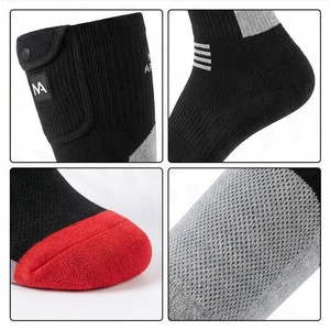 NA <b>Knee</b> <b>High</b> <b>Socks</b> With Flame Print Quick Dry Basketball <b>Socks</b> For Adults Summer - Product Image 4