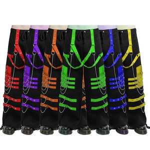Stitch Mode Enterprises Men's Punk Style Tech Cargo Pant Customized Logo <b>Elastic</b> <b>Waist</b> Drawstring 100% Cotton Streetwear - Product Image 1
