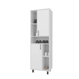 Mobili da Cucina Bianchi con Spazi Aperti e Design Dispensa a 2 Ante - Product Image 5